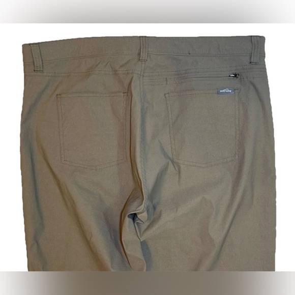 Eddie Bauer Nylon Pants Mens 40 X 30 Green Khaki Stretch Hiking Travel Outdoor - Picture 5 of 9